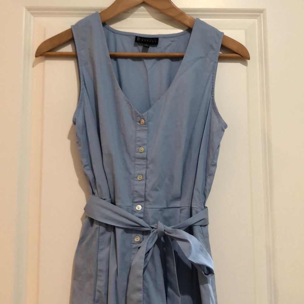 Bobeau button down fit and flare dress - Picture 2 of 4